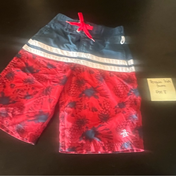 Penguin kids size 8 swim trunks - Picture 2 of 2